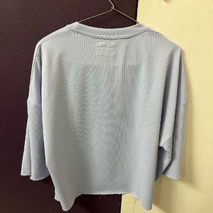 Drop Shoulder Crop T-shirt