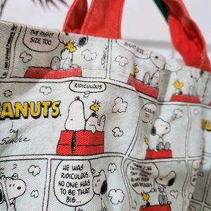 Cute Comic Themed Canvas Carry Hand Bag