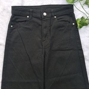 H&M Black Twill Trouser