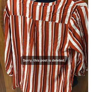 Relaxed Stripe Boxy Top