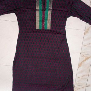 Beautiful Purple Colour Kurta