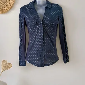 Mango Dotted Long Sleeve Shirt