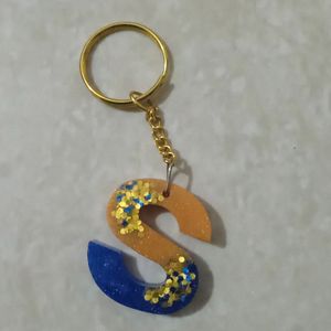 Resin S Key Ring