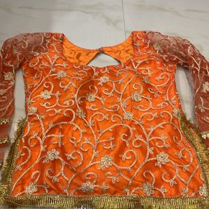 Beautifull Skirt And Kurti Set For Wedding