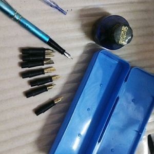 caligraphy pen link + nib  box