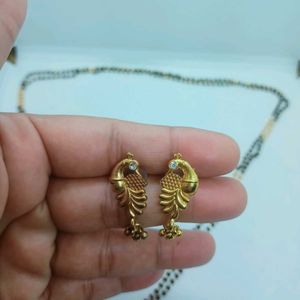 New MangalsutraWithEarring With FREE PodCourierbag