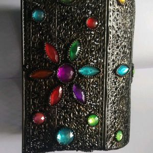 Ethnic Colour Stone Jewellery Box Big