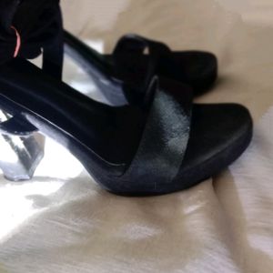 Strappy Black Heels For Women