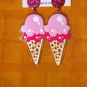 Softy Cone Acrylic Earrings