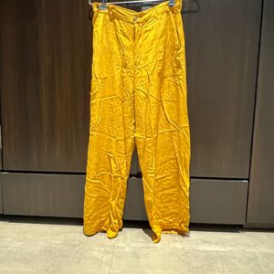 Mustard Plazzo Pants