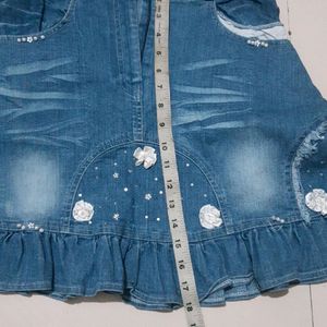 Designer Denim Skirt