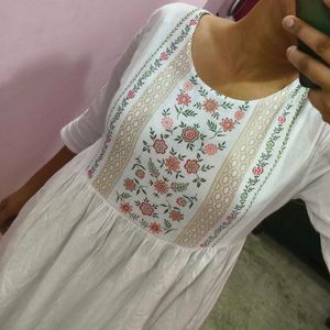 White Anarkali Kurta !!!