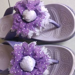 5 No.Flip Flops In Lavender Colour