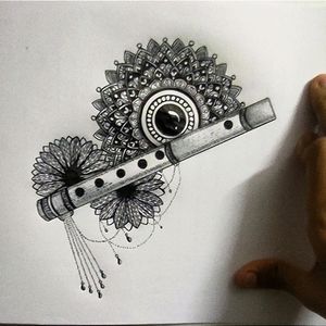 Mandala Flute Art