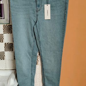 Blue Skinny Fit Mid Rise Jeans