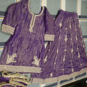 Short Kurti With Skirt Dupatta Very Pretty Dress