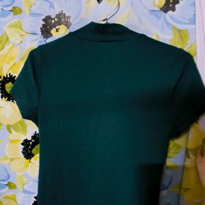 SHEIN Fitted Top Regal Green