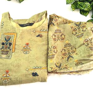 Beautiful ❤️ Embroidery Kurti With Pant ( Women)