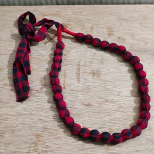 Brand New Ravishing Cotton Cloth Bead Necklace