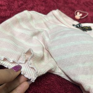 Korean Pink Crop Top