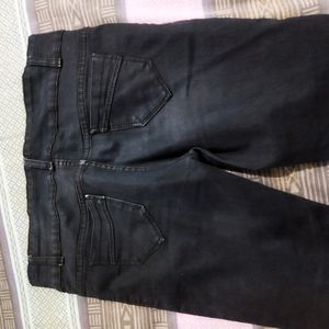 Black And Grey Colour Jeans