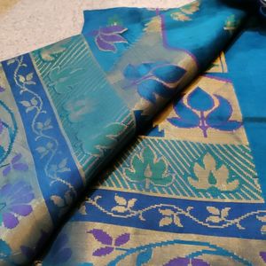 A Blue Colour Saree