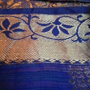 Blue Banarasi Silk Saree