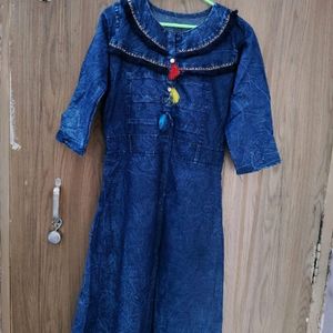 Denim Kurta