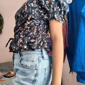 Summer Floral Crop Top For Women