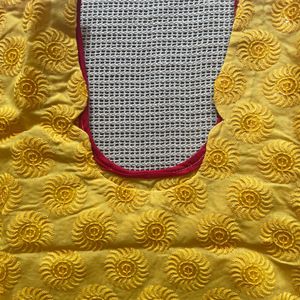 Embroidered Golden Yellow Kurta