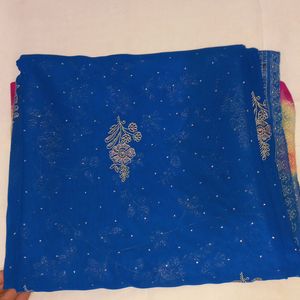 New Blue Heavy Saree