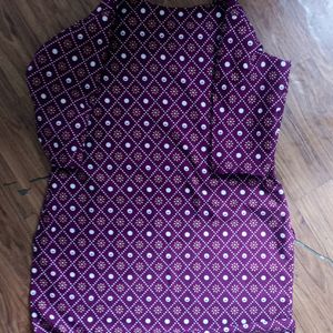 Purple Color Kurti