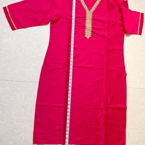 Pink Kurta Set XXL No Dupatta