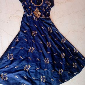 Beautiful Navy Blue Cotton Kurti