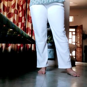 White Trouser Free Size