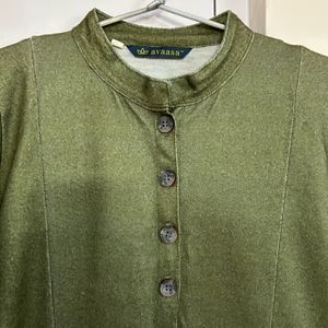 Green Woollen Dress