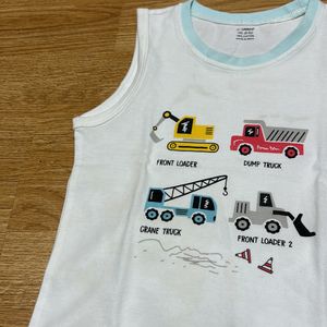 Sleeveless T-shirt & Shorts Set