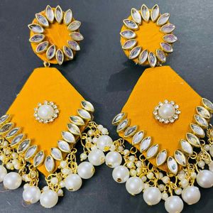 Fancy Paral Party Wear Have Long Size Earrings