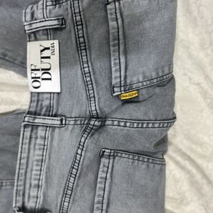 Off Duty Cargo Jeans (Grey)