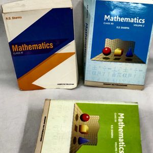 R. D . SHARMA  MATHS BOOK SET OF 3