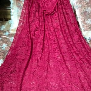 New Stayle Gown Dress With Kurti Ne