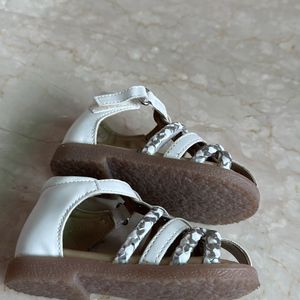 Silver White Sandal