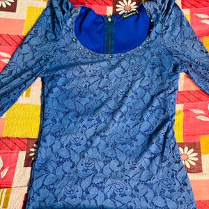 Women Blue Stylish Top