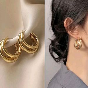 Korean Layer Quirky Hoop Earrings