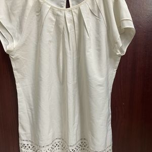 White Top With Cutwork