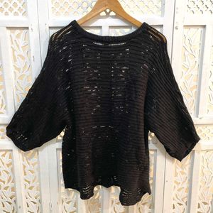 Pinterest Crochet Black Oversized Top By Lindex