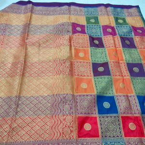 Multicolored Saree