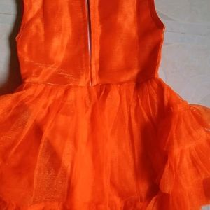 Baby Frock Orange