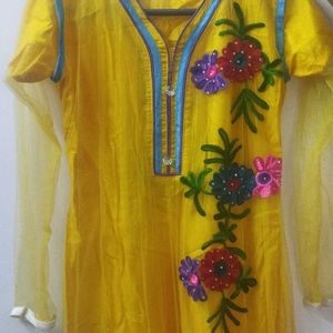 Anarkali Net Kurti