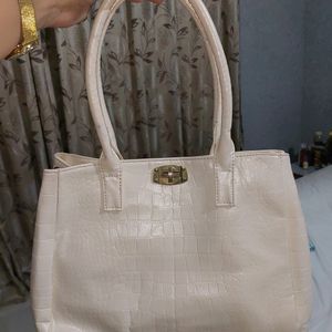 Cream Handbag